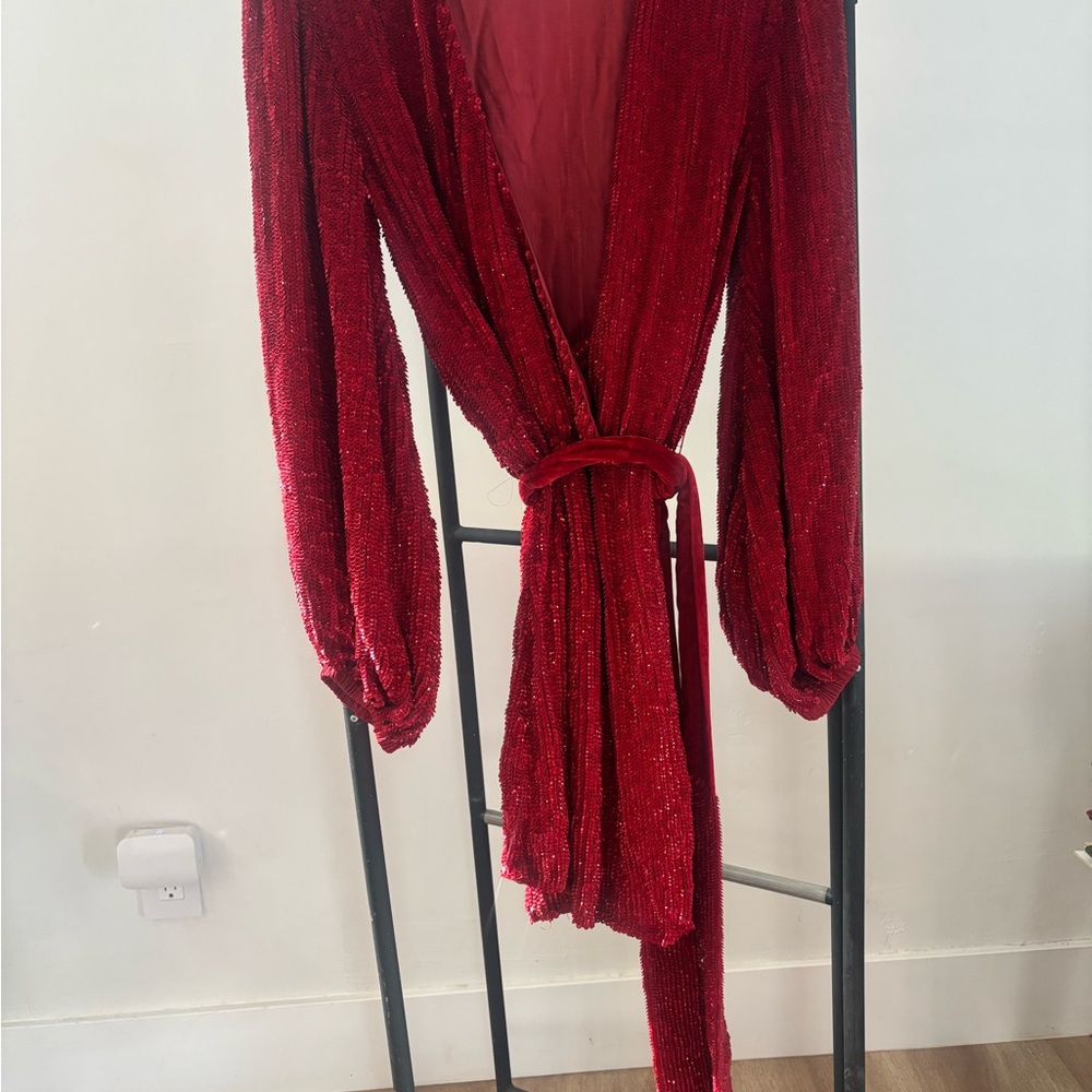 Retrofete Scarlet Sequin Mini Dress
